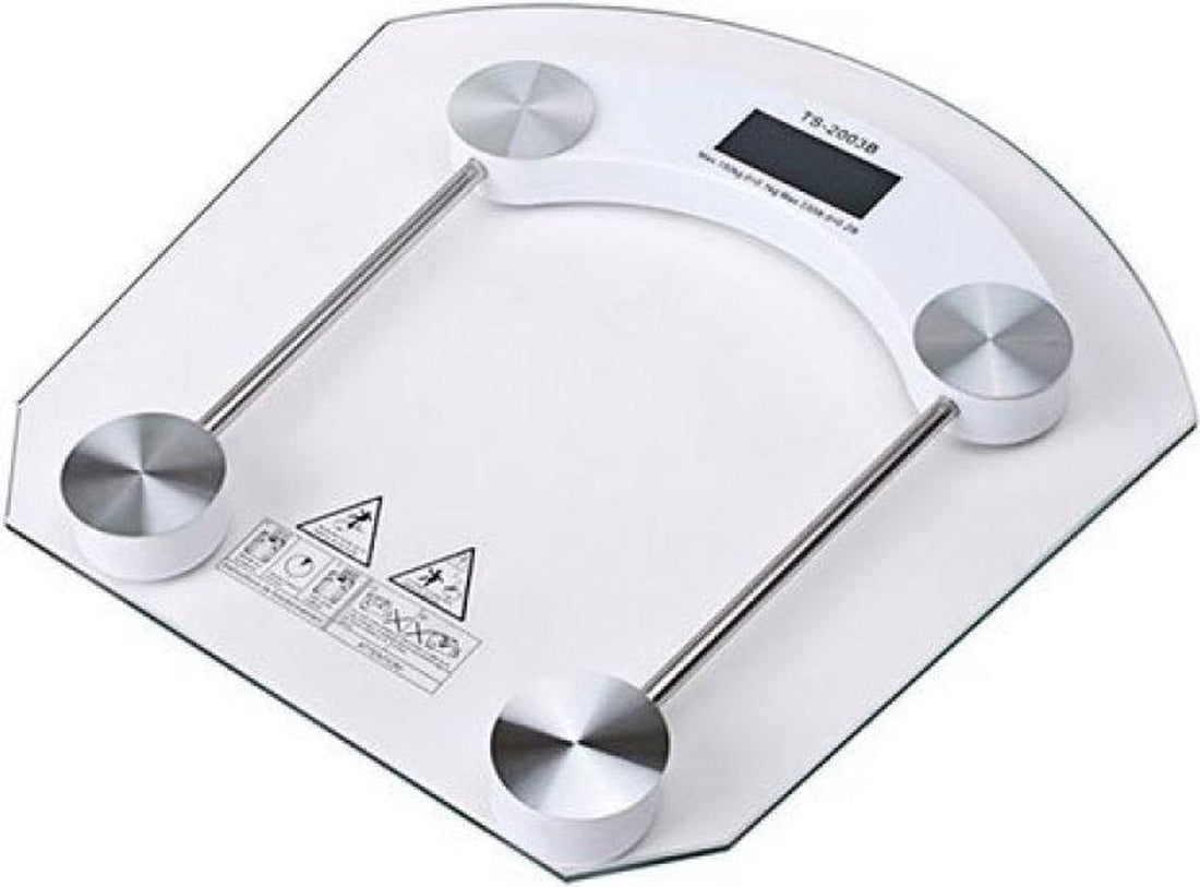 VERK GROUP - Elektronische Personenwaage - Max. 180 kg - Glas