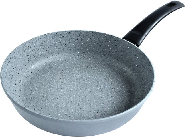 Brizoll MOSAIC Series – Aluminium Bratpfanne Ø28 cm mit Antihaftbeschichtung – Grau – Soft-Touch