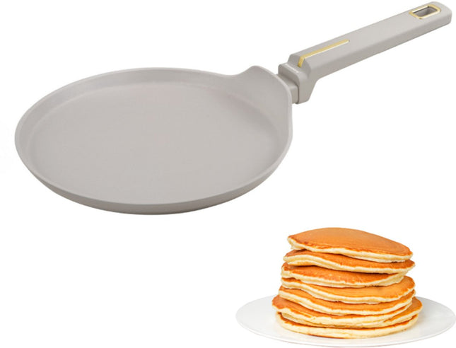 Klausberg KB-7965 pannenkoekenpan 24 cm – beige crêpepan, ook voor inductie