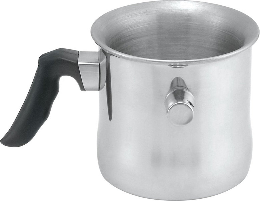 Kinghoff 3108 fluitmelkkoker van RVS – dubbelwandige melkkoker, 1 liter