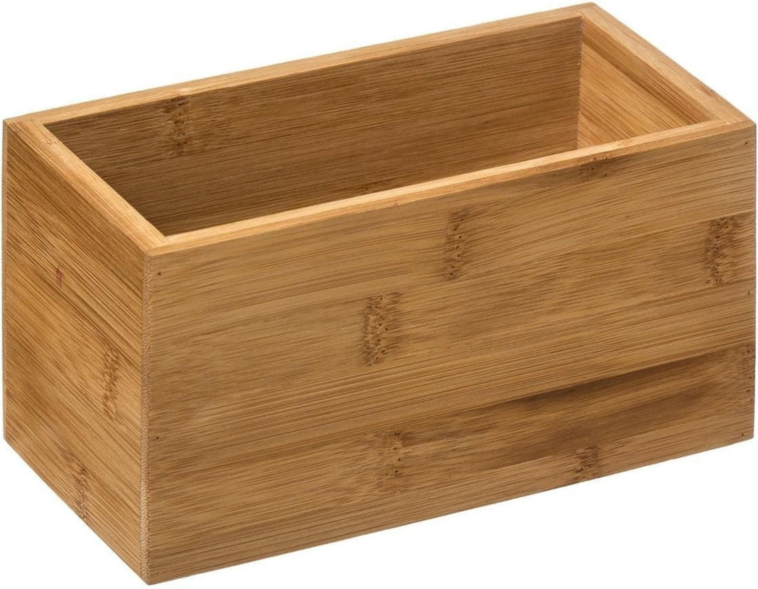 5Five Storage Box – Makeup Organizer – Desk Organizer – Storage Bin, Bamboo Wood Organizer – Cosmetic Holder Organizer