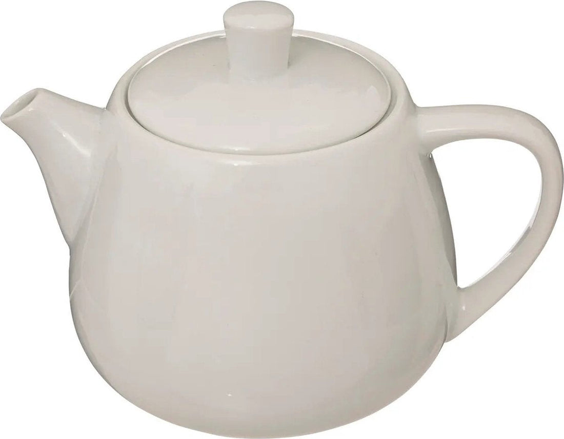 Secret de Gourmet Théière Cameron - 1000 ml - céramique - blanc - couvercle/anse - théière