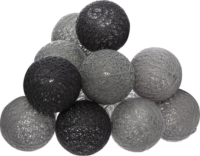 Atmosphera String Lights - 10 illuminated balls / spheres - multi-color mix - 165 cm - battery operated