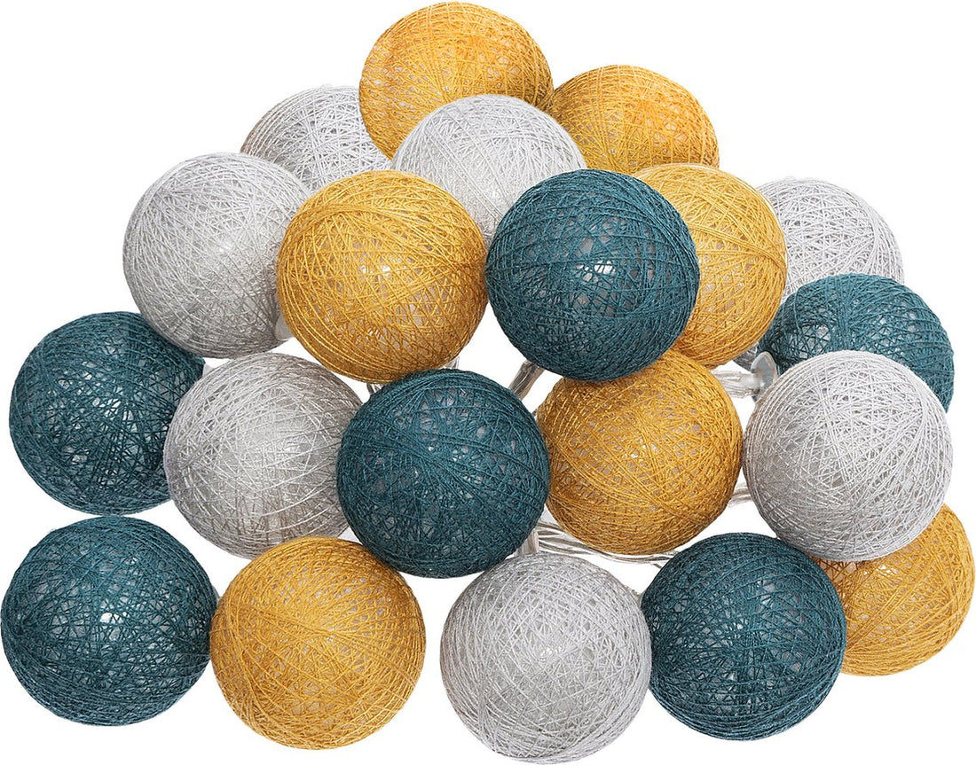 Atmosphera Fairy Lights - 20 illuminated spheres/balls 6 cm - multi-color mix - 435 cm