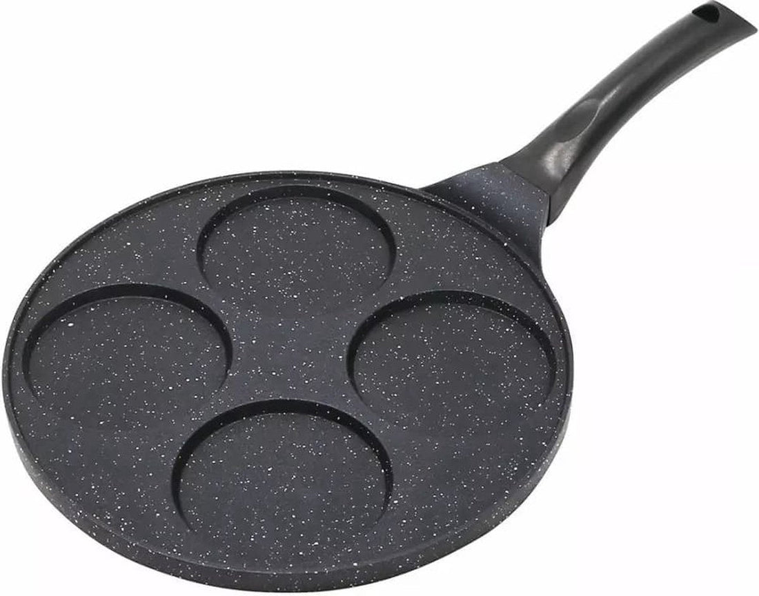 Kinghoff 1671 - Poêle à œuf avec revêtement marbre - 26.5 cm