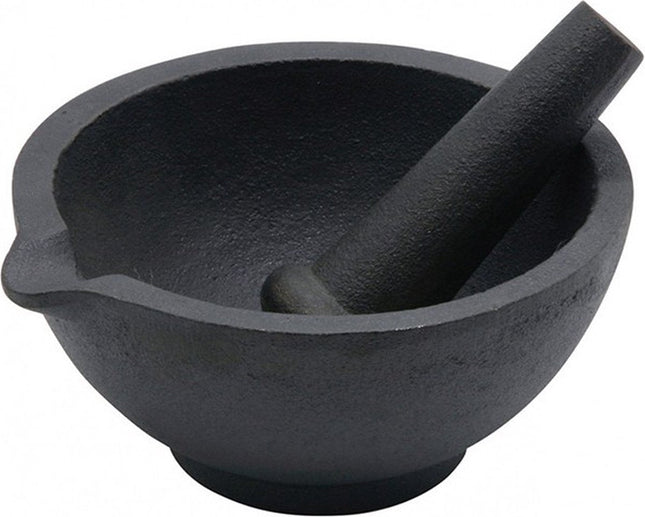 Kinghoff 1197 - mortar and pestle - cast iron - 13 cm
