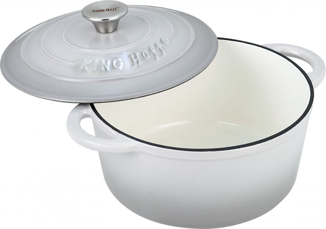 Kinghoff gusseiserner Bräter - Ø 21 cm - 2,4 l - grau - emailliert