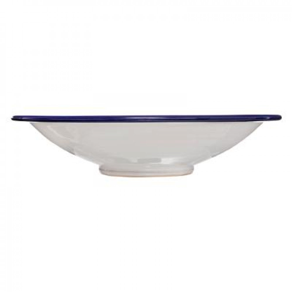 Keramik-Präsentationsteller D22 cm - Blau-weiß