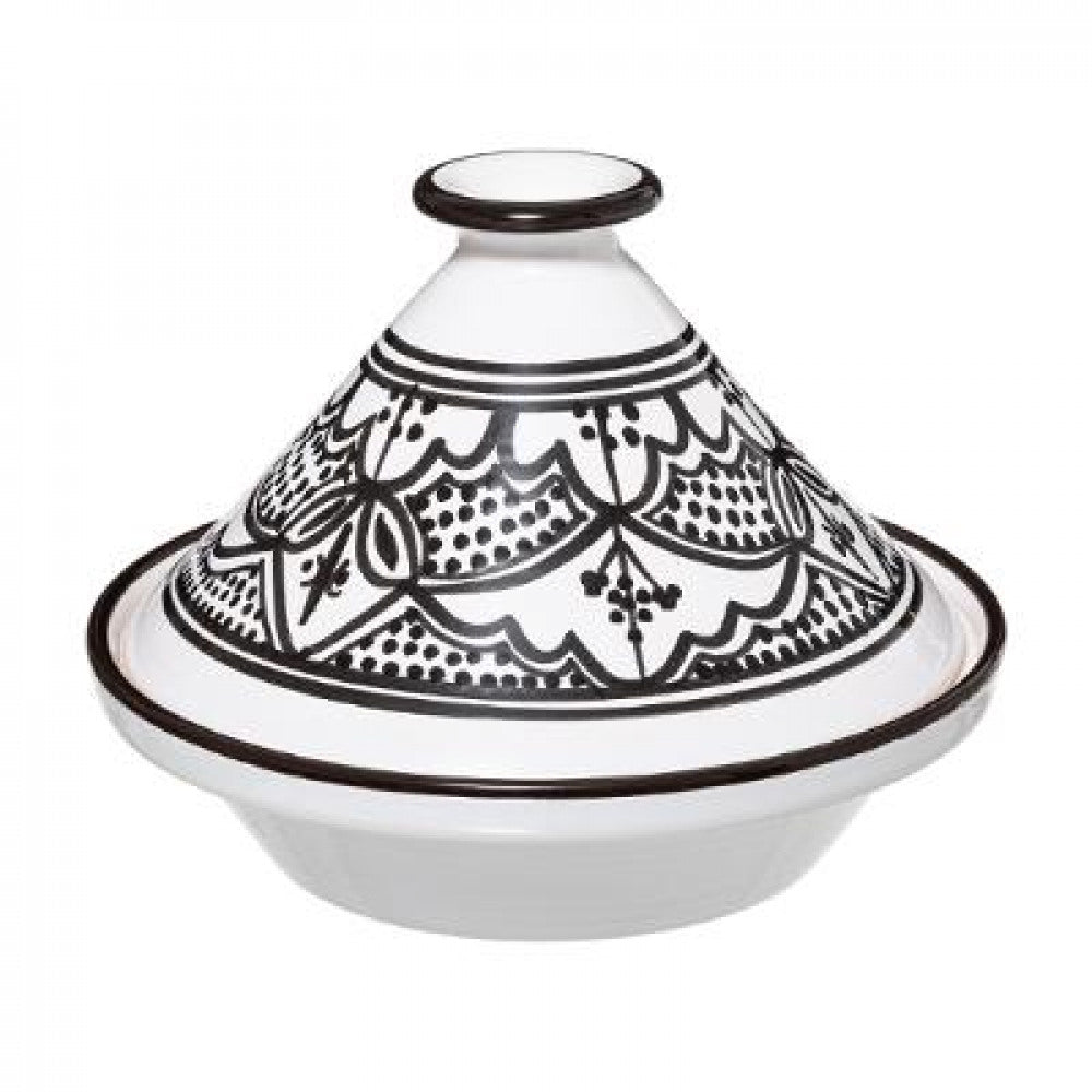 Tajine zwart & wit Ø 27 cm