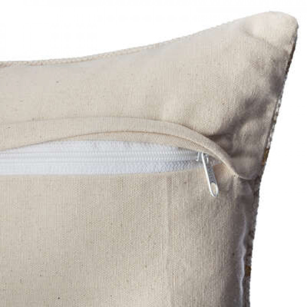 Sierkussen hoes met goud 40x40 cm