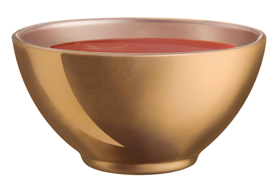 Soepkom Neo Gold 50 cl – glazen kom met gouden design