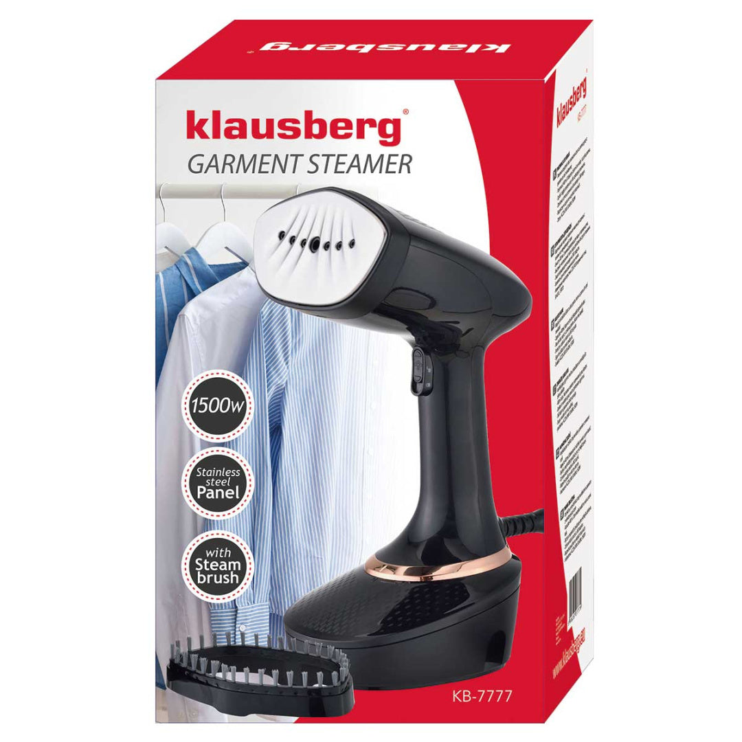 Klausberg kledingstomer – handstomer en stoomapparaat voor kleding, 400 ml