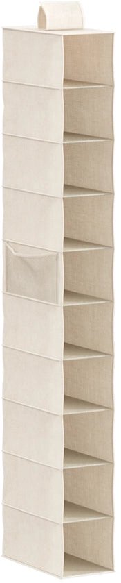 Kledingkast hang organizer 10-vaks Five® - Dressy + - Beige