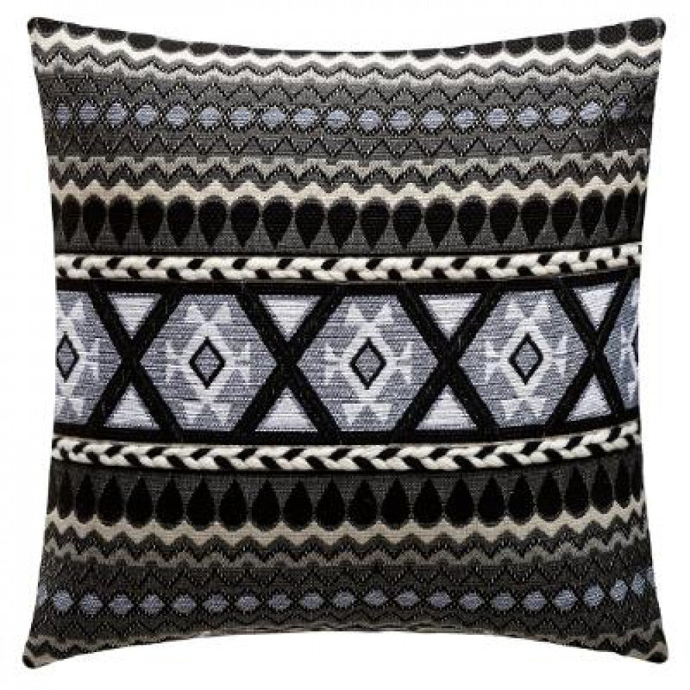Decorative cushion black grey