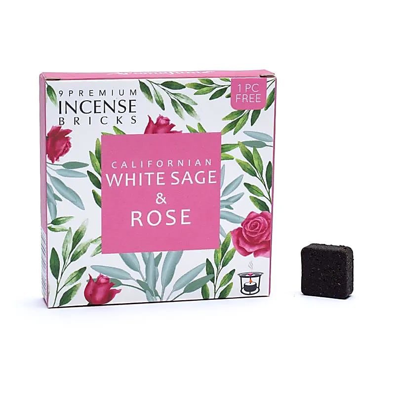 Blocs d'encens Aromafume sauge blanche & rose
