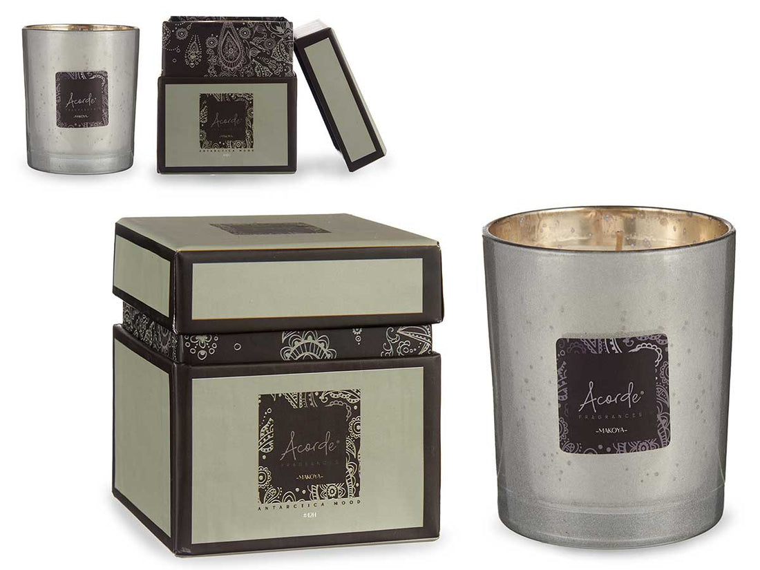 Makoya Blommor Scented Candle Silver (8 x 9 x 8 cm)
