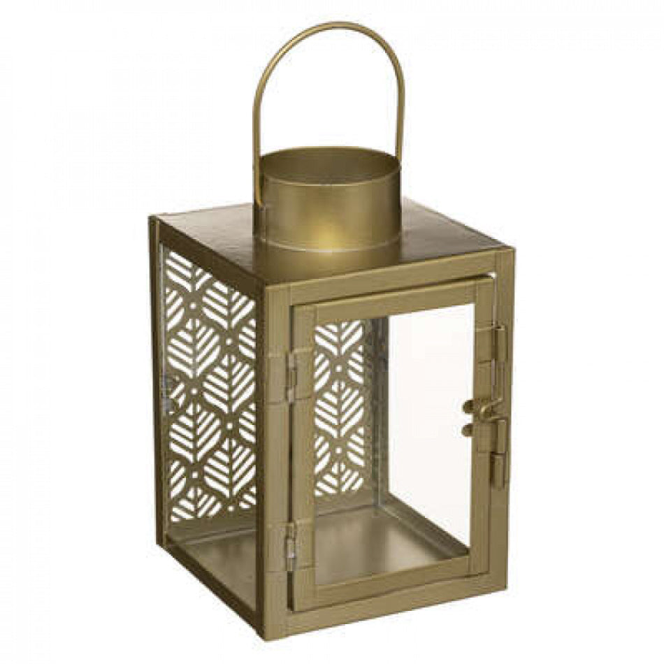 Goldene Metalllaterne 10x10x16