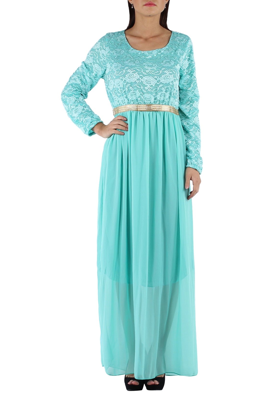Maxi dress-Aquamarine