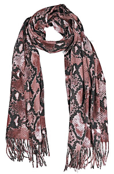 Soft Scarf Snake sjaal – zachte sjaal met slangenprint, 180 x 70 cm