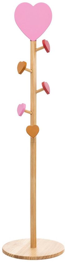 Atmosphera Kids Garderobenständer Ø35xH135cm - Natur/Rosa