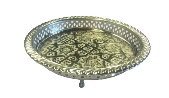 Marokkaans dienblad Fes – handgegraveerd aluminium