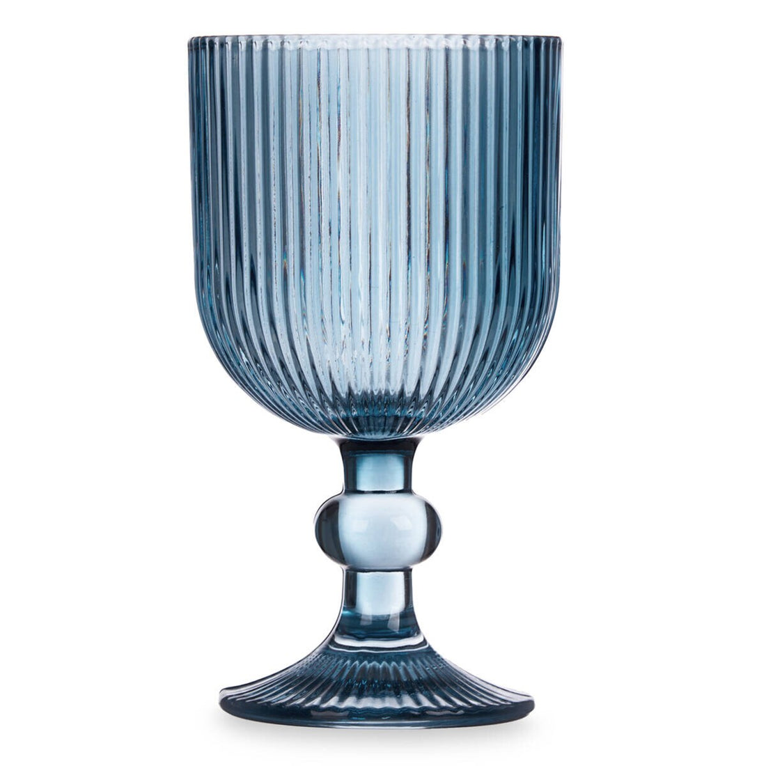 Set of 6 Ribbed Glass tumblers, 260 ml