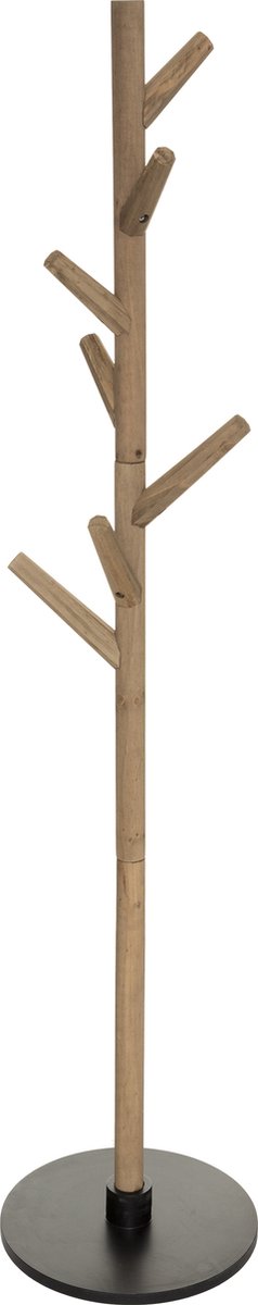 Atmosphera staande kapstok Wild van hout – 7 haken, 178 cm hoog