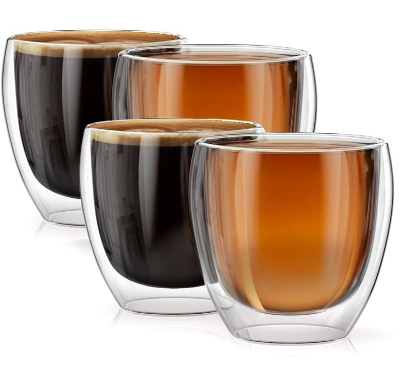 Doppelwandige Gläser - 250 ml - 4 Stück