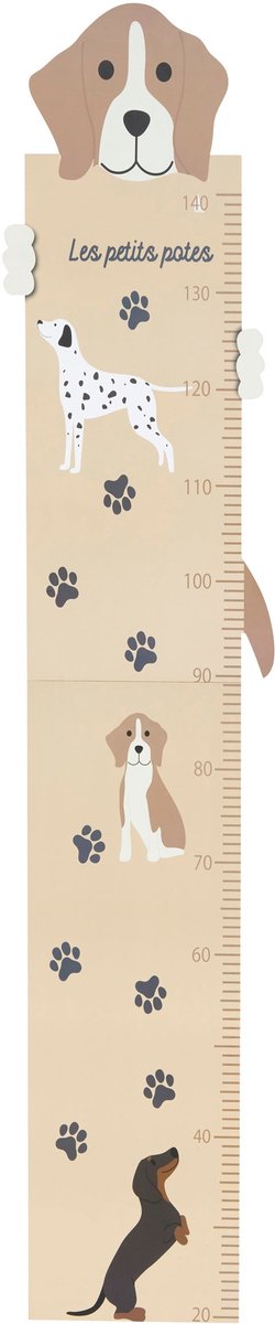 Atmosphera Kids Woof Growth Chart - Kids' Height Chart - W29xH140 cm - Beige