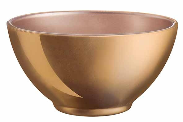 Soepkom Neo Gold 50 cl – glazen kom met gouden design – foto 2