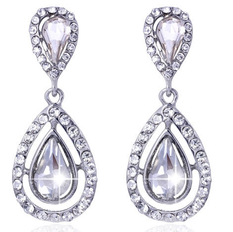 Shining Rhinestone Silver color
