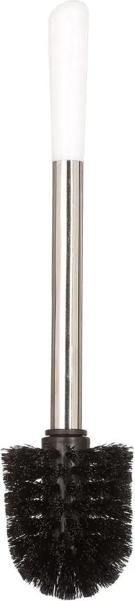 5Five toiletborstel met houder rond, set van 2 – wit glans, keramiek, 36 cm – foto 3