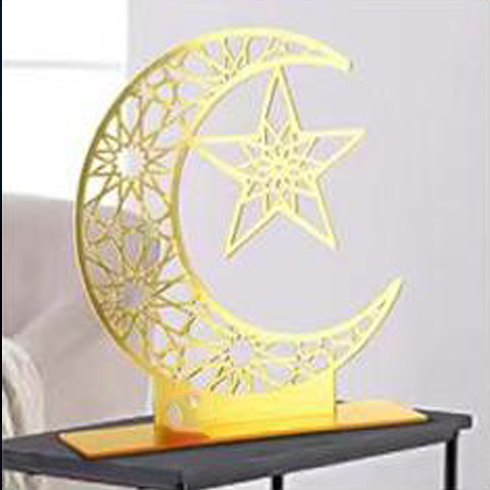 Décoration de table lune et étoile pour l'Aïd Moubarak
