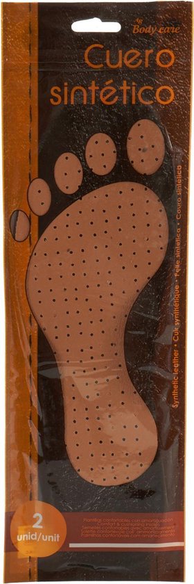 Einlegesohlen 36 x 11,5 cm Kunstleder Braun