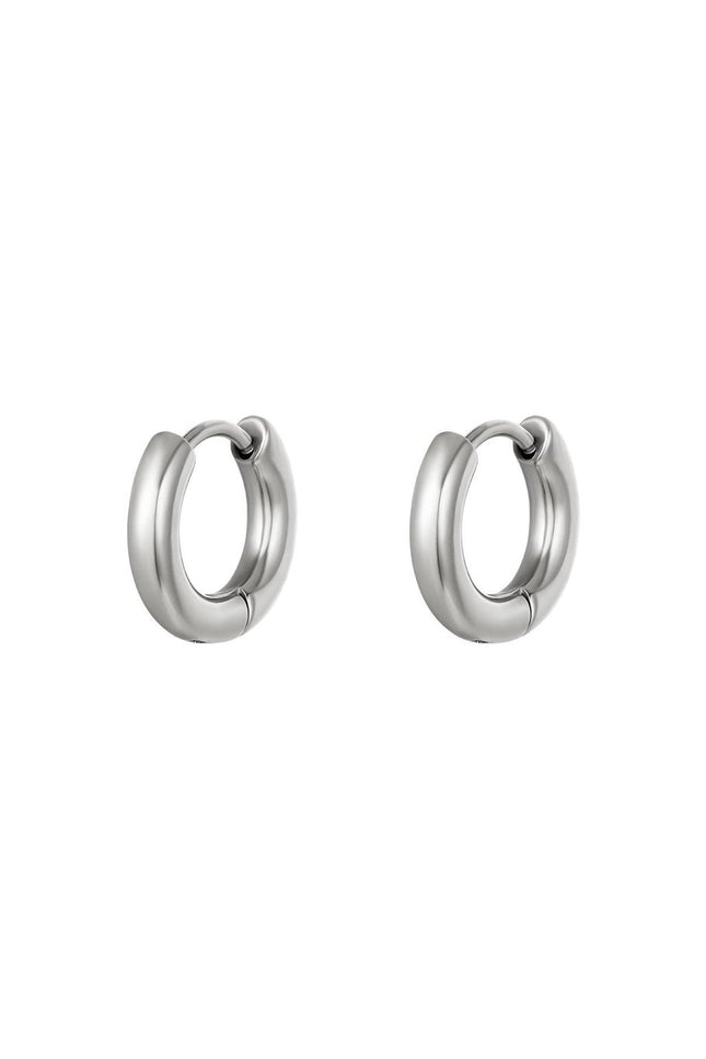 Basic Ohrringe - mini - Silberfarben - Edelstahl - 2er-Set