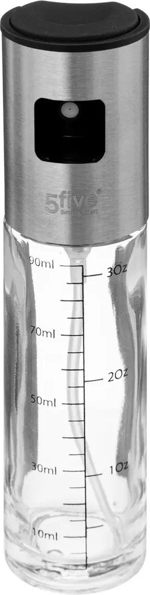5Five oliespray van glas – sprayfles voor olijfolie en azijn, 100 ml