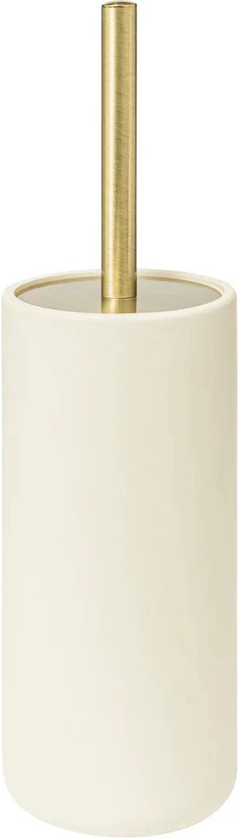 5Five Savona Toilet Brush in Holder - Artificial Stone - Ivory - 10 x 35 cm - Toilet Brushes - Modern - Luxury