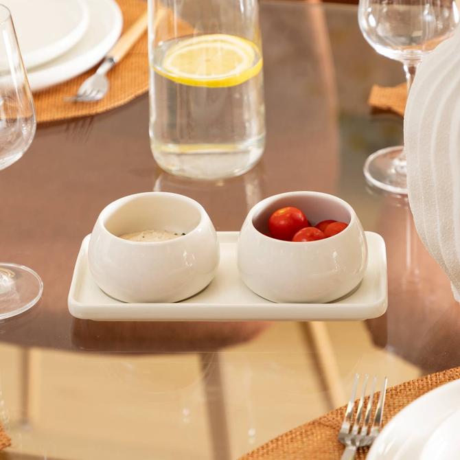 Secret de Gourmet Nora Appetizer set - 3-piece - White