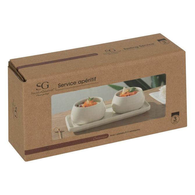 Secret de Gourmet Nora Appetizer set - 3-piece - White