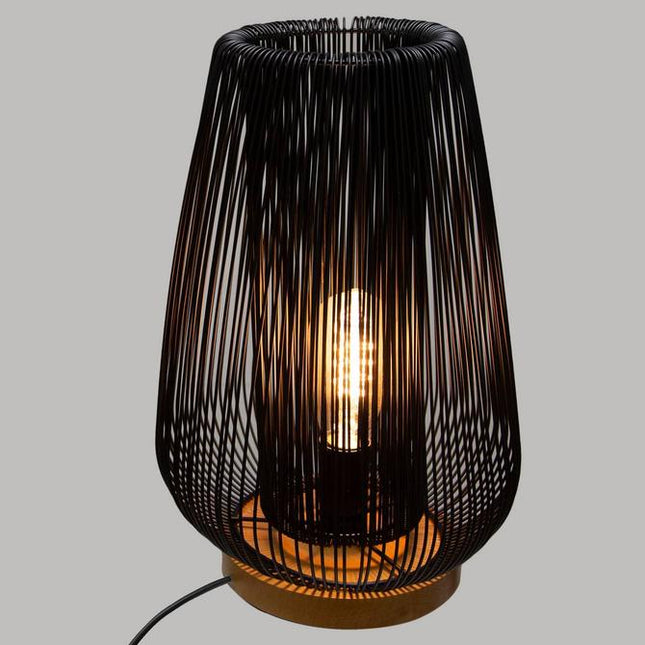 Tafellamp Noda - Zwart Metaaldraad - 40,5 cm