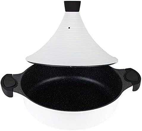 Aluminium tajine Agadir XL wit – Ø 32 cm, antiaanbaklaag, ook voor inductie – foto 4