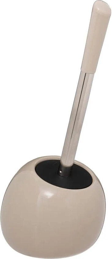 5Five Toilettenbürste mit Halter - Polyresin / Metall - beige - 35 cm