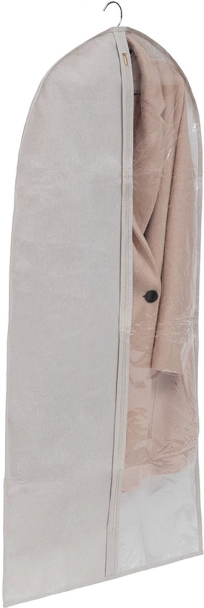 5Five kledinghoes met transparant venster – Dressy+, beige, 58 x 115 cm