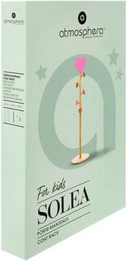 Atmosphera Kids Garderobenständer Ø35xH135cm - Natur/Rosa