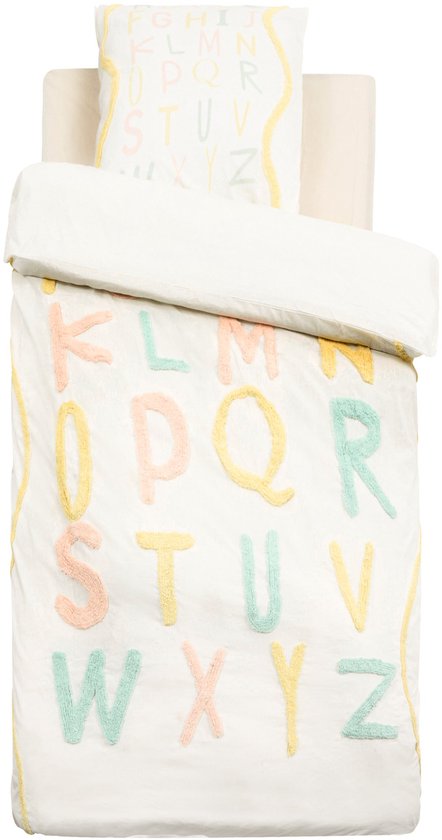Atmosphera Kids Alfabet Dekbedovertrek set met 1 kussensloop 140 x 200 cm / 65 x 65 cm