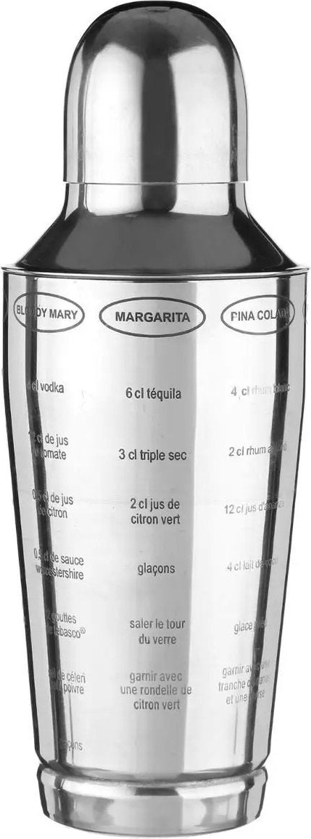 Cocktailshaker 600 ml Edelstahl 5-teiliges Set
