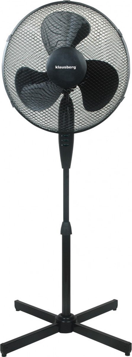 Klausberg 7472 staande ventilator op statief – zwart, Ø 40 cm, 50 W