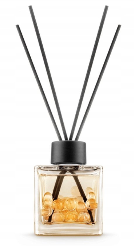 Elix - Geurstokjes - Geurstokjes met Kralen - Luchtverfrisser - Interieur Parfum Diffuser – Geurstokjes Langdurige Geur - Decoratieve Aroma Diffuser - voor Woonkamer & Badkamer - 100 ml - Sicilian Sunset