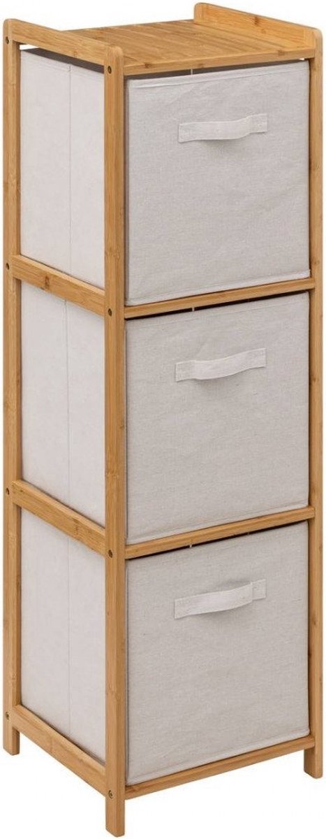 Rangement de salle de bain - 3 tiroirs - Bambou