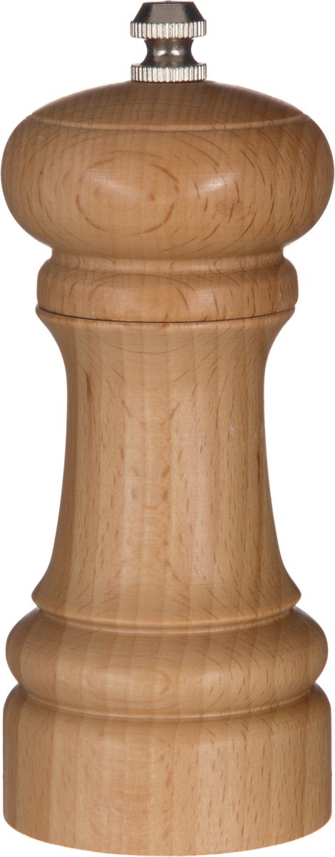 5Five pepermolen/zoutmolen van hout, beige – verstelbaar grof of fijn